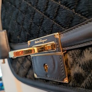 Rare Salvatore Ferragamo pony hair sample bag, never went to production!